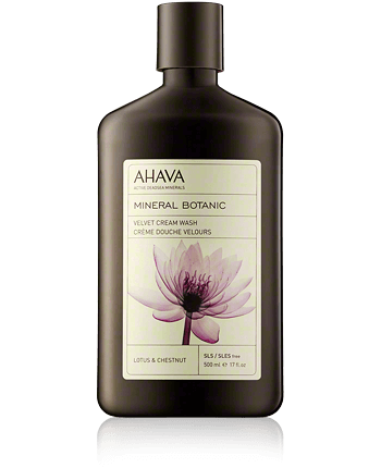 Ahava (Ахава) Deadsea Water Mineral Botanic Velvet Creme douche Lotusblute & Kastanie, 500 мл