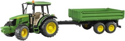Bruder BRUDER 2108 John Deere 5115M mit Bordwandanhanger 1:16 BRUDER 2108 John Deere 5115M с прицепом 1:16