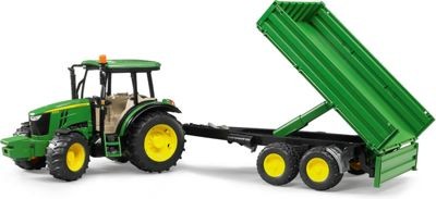 Bruder BRUDER 2108 John Deere 5115M mit Bordwandanhanger 1:16 BRUDER 2108 John Deere 5115M с прицепом 1:16