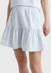 Tommy Hilfiger STRIPE TIERED MINI Mini skirt summer pop prep stp  vessel blue STRIPE TIERED MINI Мини-юбка летний поп prep stp судно синее