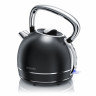 Arendo Arendo Wasserkocher, 1,7 l, 2200 W, Edelstahl Retrostyle Vintage, Uberhitzung  Trockenkochschutz, schwarz  Чайник Arendo, 1,7 л, 2200 Вт, нержавеющая сталь, ретро-стиль, винтаж, защита от перегрева и выкипания, черный