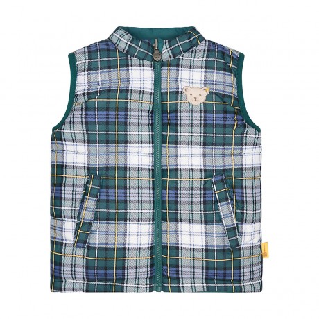 Steiff Wendeweste Jahr des Teddybaren wattiert mit Stehkragen Outdoorwesten Двусторонний жилет год плюшевого мишки