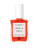 Manucurist Active Glow Cranberry + Blueberry, Набор 2 шт укрепляющий лак для ногтей с эффектом геля и натурального сияния, клюквенно-красный и холодный розово-лиловый, укрепление ногтей, 2 х 15 мл