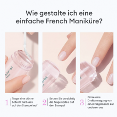 Manucurist Mani Stamper, Штамп для френча  прозрачный силиконовый, идеальная линия, инструмент для дизайна ногтей, 1 шт