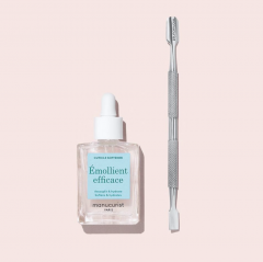 Manucurist Cuticle Remover &amp; Pusher Duo, Cредство для удаления кутикулы, Франция, размягчает и удаляет кутикулу, аккуратный маникюр и уход за ногтями, 15 мл + пушер