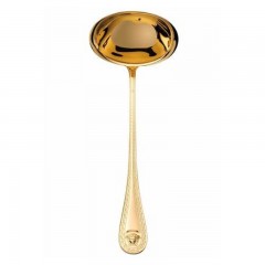 Rosenthal meets Versace Rosenthal Versace Medusa Besteck 14 gramm vergoldet - Feingold 999 Suppenvorleger 27 cm Столовые приборы Rosenthal Versace Medusa 14 грамм с позолотой - чистое золото 999 Сервировочный набор для супа 27 см