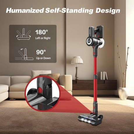 DIYUTO DIYUTO Akku-Hand-und Stielstaubsauger Ideal fur Hartboden, Teppiche, Tierhaare, beutellos, 2600mAh Akku abnehmbar wiederaufladbar leicht Idealer Haushaltshelfer Беспроводной ручной пылесос DIYUTO, идеально подходит для твердых полов, ковров, шерст