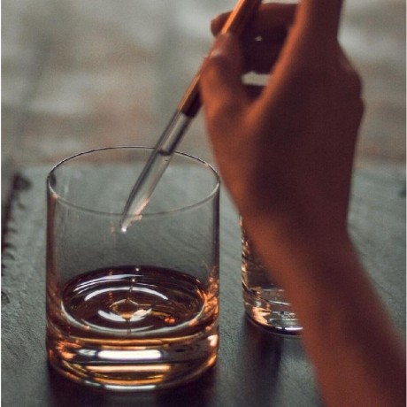 Eisch Eisch Gentleman Whisky Pipette Platin - im Geschenkkarton 16,5 cm Пипетка для виски Eisch Gentleman платиновая - в подарочной упаковке 16,5 см