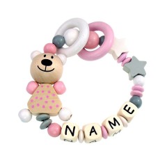 elefantasie Greifling Teddybar Sterne personalisiert mit Namen Игрушечный плюшевый батончик с цепляющими звездами