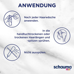 Schauma Kinder Durchkaemmspray Himbeere, 150 ml, Schauma детский несмываемый спрей для лёгкого расчёсывания с ароматом малины и провитамином B5, 150 мл