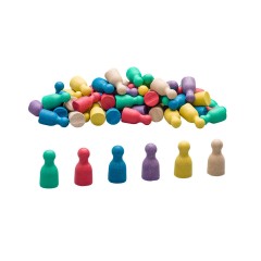 Wissner aktiv lernen Satz aus 60 Spielfiguren in 6 Farben (je 10 Suck in rot Набор из 60 игровых фигурок 6 цветов (по 10 сосунков красного цвета).