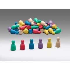 Wissner aktiv lernen Satz aus 60 Spielfiguren in 6 Farben (je 10 Suck in rot Набор из 60 игровых фигурок 6 цветов (по 10 сосунков красного цвета).