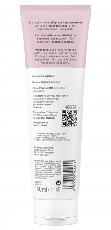 Guhl Glanz & Kopfhaut Shampoo, 150 ml, Guhl шампунь для блеска волос и ухода за кожей головы с витамином C и ниацинамидом, 150 мл