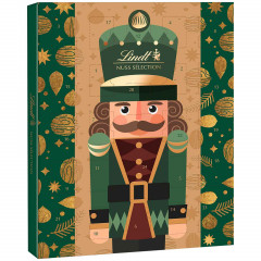 Lindt Nuss Selection Adventskalender, премиальный шоколадно-ореховый адвент-календарь, 24 подарка, 288 г