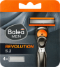 Balea MEN Rasierklingen, Revolution 5.1, 4 St, Сменные кассеты Revolution 5.1 с пятью лезвиями и полоской с витамином E, 4 шт.