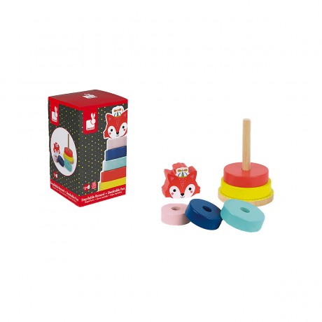 Janod Baby Forest Stapeltier Fuchs Baby Forest укладка животных лиса