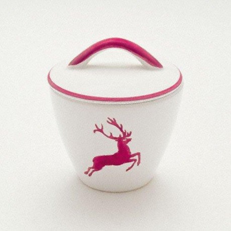 Gmundner Keramik Gmundner Keramik Bordeauxroter Hirsch Zuckerdose Gourmet d: 9 cm / h: 10,5 cm Керамическая сахарница Gmundner бордо из красного оленя для гурманов d: 9 см / высота: 10,5 см