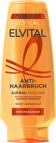 L'Oreal Paris Elvital Anti-Haarbruch Pflegende Aufbau Spuelung, 250 ml, Восстанавливающий кондиционер против ломкости волос, для мягкости и блеска до кончиков, 250 мл