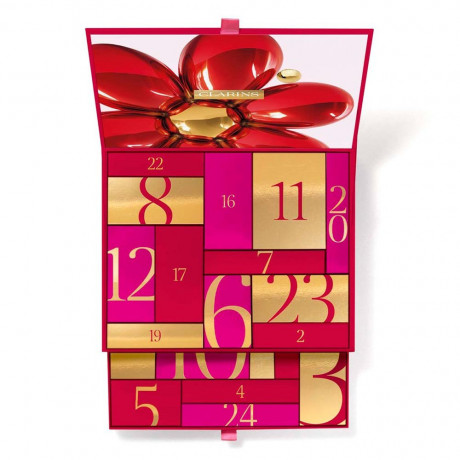 CLARINS XMAS Adventskalender 2026, Адвент-календарь Clarins 2026 с уходом для лица и тела и макияжем, 24 подарка