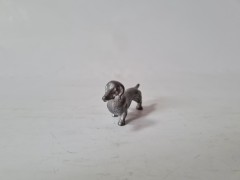 Коллекционная металлическая фигурка собаки "Такса", 3см x 5см, Германия