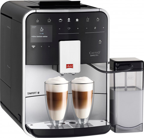 Melitta Melitta Kaffeevollautomat Barista T Smart F 83/0-101, silber, 4 Benutzerprofile18 Kaffeerezepte, nach italienischem Originalrezept Полностью автоматическая кофемашина Melitta Barista T Smart F 83/0-101, серебро, 4 профиля пользователя, 18 рецепто