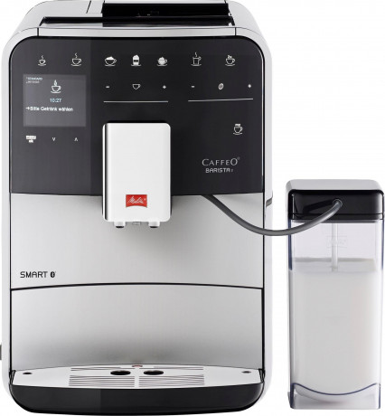 Melitta Melitta Kaffeevollautomat Barista T Smart F 83/0-101, silber, 4 Benutzerprofile18 Kaffeerezepte, nach italienischem Originalrezept Полностью автоматическая кофемашина Melitta Barista T Smart F 83/0-101, серебро, 4 профиля пользователя, 18 рецепто