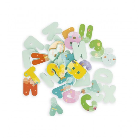 Janod Buchstaben und Zahlen fur die Badewanne Буквы и цифры для ванны