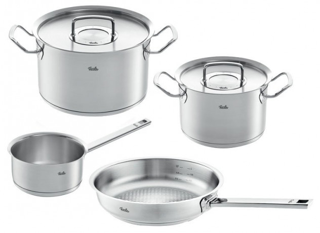 Fissler Fissler Original Profi Collection Kochtopfset 3-tlg. + Gratis Stielpfanne 24 cm silber Набор кастрюль Fissler Original Profi Collection из 3 предметов. + Бесплатная кастрюля 24 см.