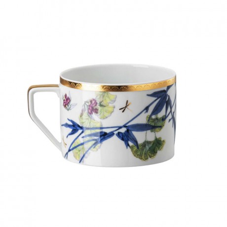 Rosenthal Rosenthal Heritage Turandot white Teeobertasse 0,23 L mit Untertasse 15,5 cm 2-tlg. Чашка для белого чая Rosenthal Heritage Turandot 0,23 л с блюдцем 15,5 см 2 шт.