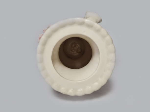 Capodimonte Italy Ваза "Розовая роза", 23см x 14см, Италия, 1960-70гг.