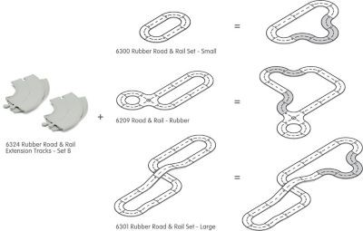 PLANTOYS Planworld Strassen und Schienen Erweiterung Set B Autospielesets Planworld Roads and Rails Expansion Set B Автомобильные игровые наборы
