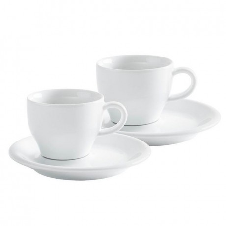 Kahla Kahla Cafe Sommelier Weiss Cappuccino Italiano Tassen Set 4-tlg. 0,18 L / h: 7 cm Набор чашек Kahla Caf? Sommelier Weiss Cappuccino Italiano из 4 предм. 0,18 л/ч: 7 см