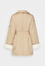 Tommy Hilfiger QUILTED PEACOAT Winter coat beige СТЕГАНЫЙ БУЛЬТ Зимнее пальто бежевый