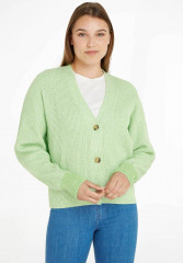 Tommy Hilfiger MOULINE V-NK CROPPED  Cardigan rost  MOULINE V-NK COPPED Кардиган ржавчина