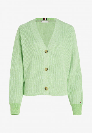 Tommy Hilfiger MOULINE V-NK CROPPED  Cardigan rost  MOULINE V-NK COPPED Кардиган ржавчина