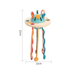Vicabo Sensorik Spielzeug Baby Sensorisches Montessori Spielzeug Silikon Fidget Pop Silikon-UFO Lernspiele fur Kinder Сенсорные игрушки Детские сенсорные игрушки Монтессори Силиконовые игрушки Fidget Pop Силиконовые НЛО Развивающие игры для детей