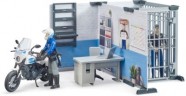 Bruder bworld Set Polizeistation mit Polizeimotorrad bworld установил полицейский участок с полицейским мотоциклом