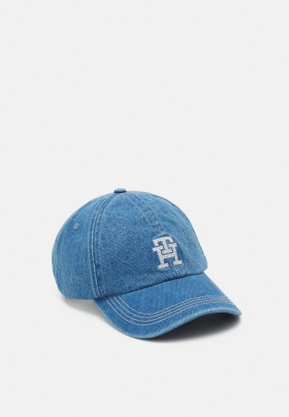 Tommy Hilfiger SUMMER MONO UNISEX Cap mid denim ЛЕТО МОНО УНИСЕКС Кепка средняя джинсовая ткань