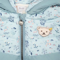 Steiff Weste Birds Twittering gesteppt mit Kapuze Outdoorwesten Vest Birds Twittering стеганые уличные жилеты с капюшоном