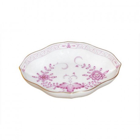 Meissen Meissen 'Neuer Ausschnitt - Indische Malerei 2 mit Kante purpur Goldpunkte mit Goldrand' Schalchen 12 cm Meissen "New Section - Indian painting 2 с краем пурпурно-золотые точки с золотым ободком" миска 12 см