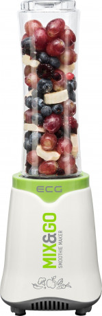 ECG ECG Smoothie-Maker SM 3510, 350 W, Rotierendes Edelstahlmesser, Abnehmbare Klingen  ECG Smoothie Maker SM 3510, 350 Вт, вращающийся нож из нержавеющей стали, съемные лезвия