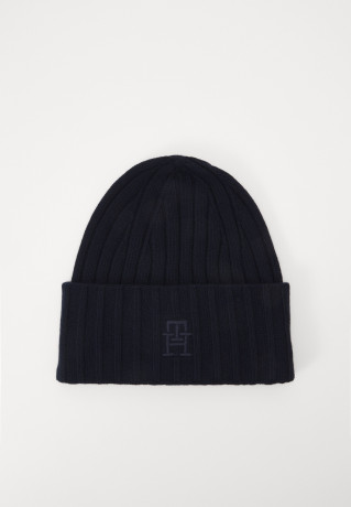 Tommy Hilfiger ICONIC BEANIE Beanie space blue ICONIC BEANIE Шапочка космический синий