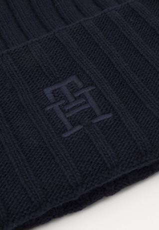 Tommy Hilfiger ICONIC BEANIE Beanie space blue ICONIC BEANIE Шапочка космический синий