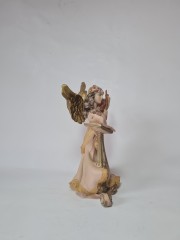 Винтажная Статуэтка "Ангел со скрипкой", 22смх15см, Италия, 1960-70гг.