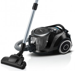 BOSCH BOSCH Bodenstaubsauger BGC41XSIL, Serie 6, schwarz, 700 W, beutellos, extra leise (68 dB), langes Kabel  Канистровый пылесос BOSCH BGC41XSIL, серия 6, черный, 700 Вт, без мешка, очень тихий (68 дБ), длинный кабель