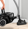 BOSCH BOSCH Bodenstaubsauger BGC41XSIL, Serie 6, schwarz, 700 W, beutellos, extra leise (68 dB), langes Kabel  Канистровый пылесос BOSCH BGC41XSIL, серия 6, черный, 700 Вт, без мешка, очень тихий (68 дБ), длинный кабель