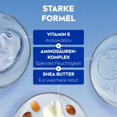 NIVEA Care Creme Intensive Pflege, 400 ml, Нивеа Крем для лица и тела, масло ши и витамин E, 48ч увлажнение, быстрое впитывание, 400 мл