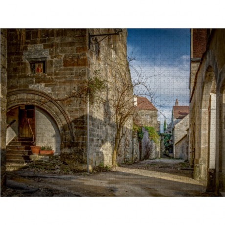 CALVENDO Puzzle CALVENDO Puzzle Auf den Strassen von Vezelay Пазл CALVENDO Puzzle На улицах Везле