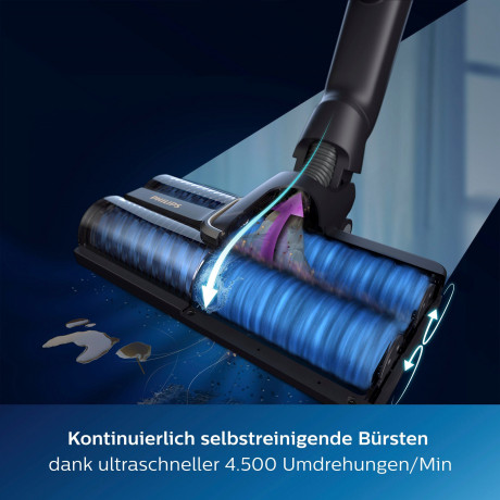 Philips Philips Nass-Trocken-Akkusauger AquaTrio Cordless 9000 Series XW9383/01, 3-in-1 Saugen und Wischen in einem Zug Беспроводной пылесос Philips для влажной и сухой уборки AquaTrio Cordless 9000 Series XW9383/01, уборка и мытье полов 3-в-1 за один ра