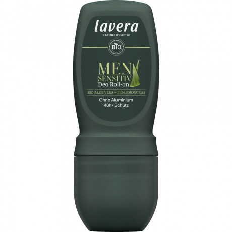 LAVERA Men Sensitiv Deo Roll-On, 50 ml, Лавера Мужской дезодорант роликовый для чувствительной кожи, био-бамбук, без алюминия, 50 мл